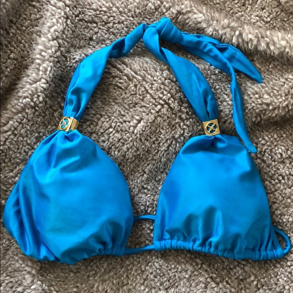 Blue satin bikini Clearance